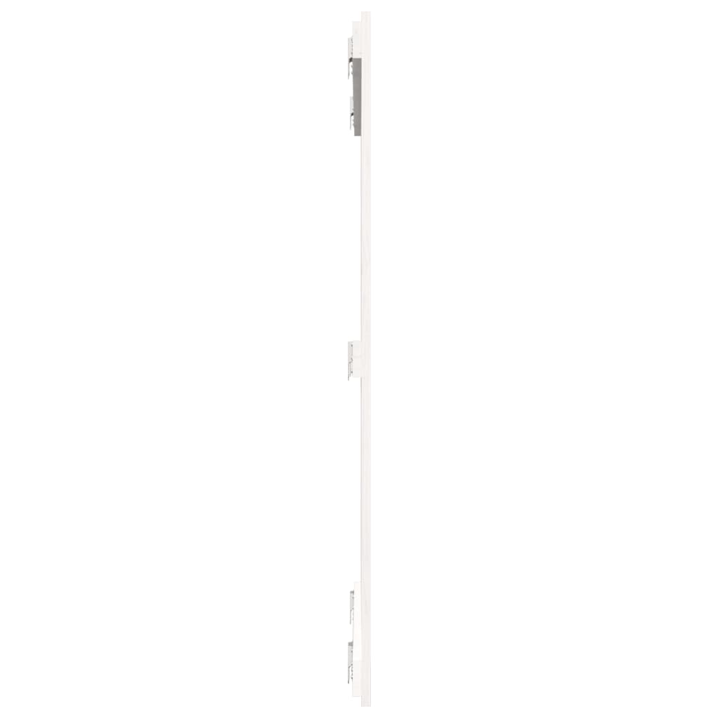 fehér tömör fenyőfa fali fejtámla 95,5x3x110 cm
