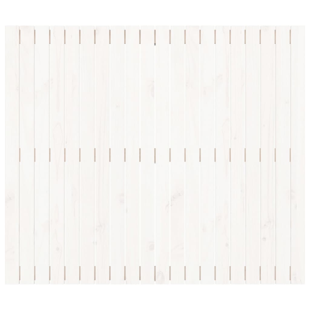 fehér tömör fenyőfa fali fejtámla 127,5x3x110 cm