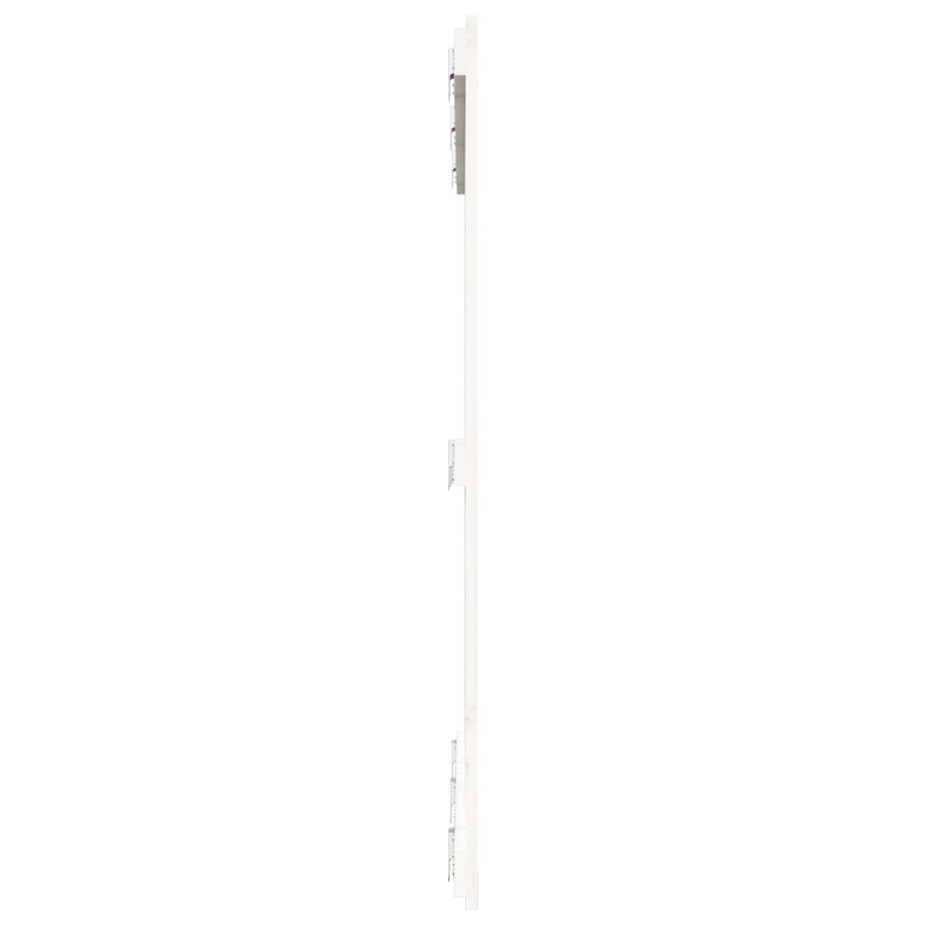 fehér tömör fenyőfa fali fejtámla 127,5x3x110 cm