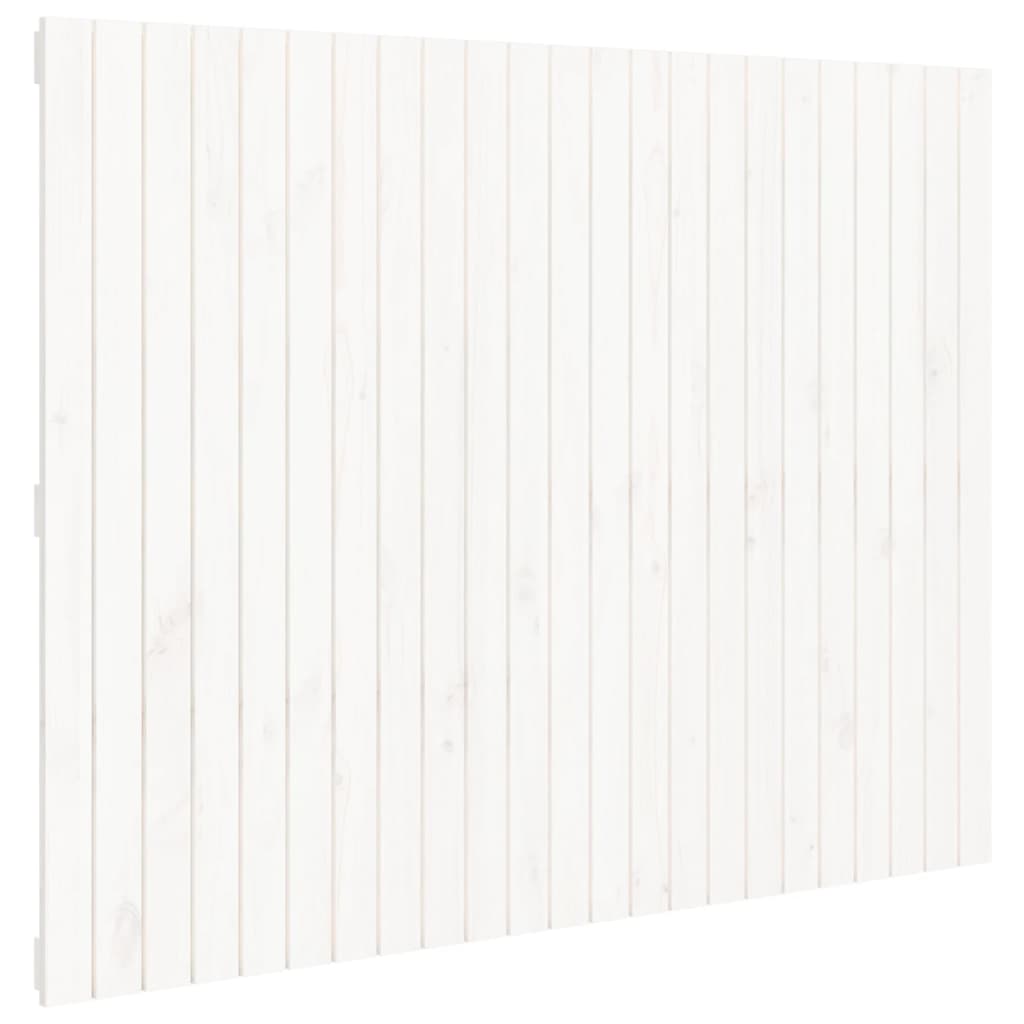fehér tömör fenyőfa fali fejtámla 146,5x3x110 cm