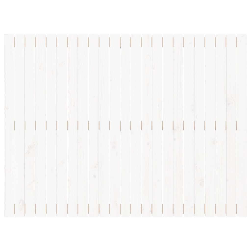 fehér tömör fenyőfa fali fejtámla 146,5x3x110 cm