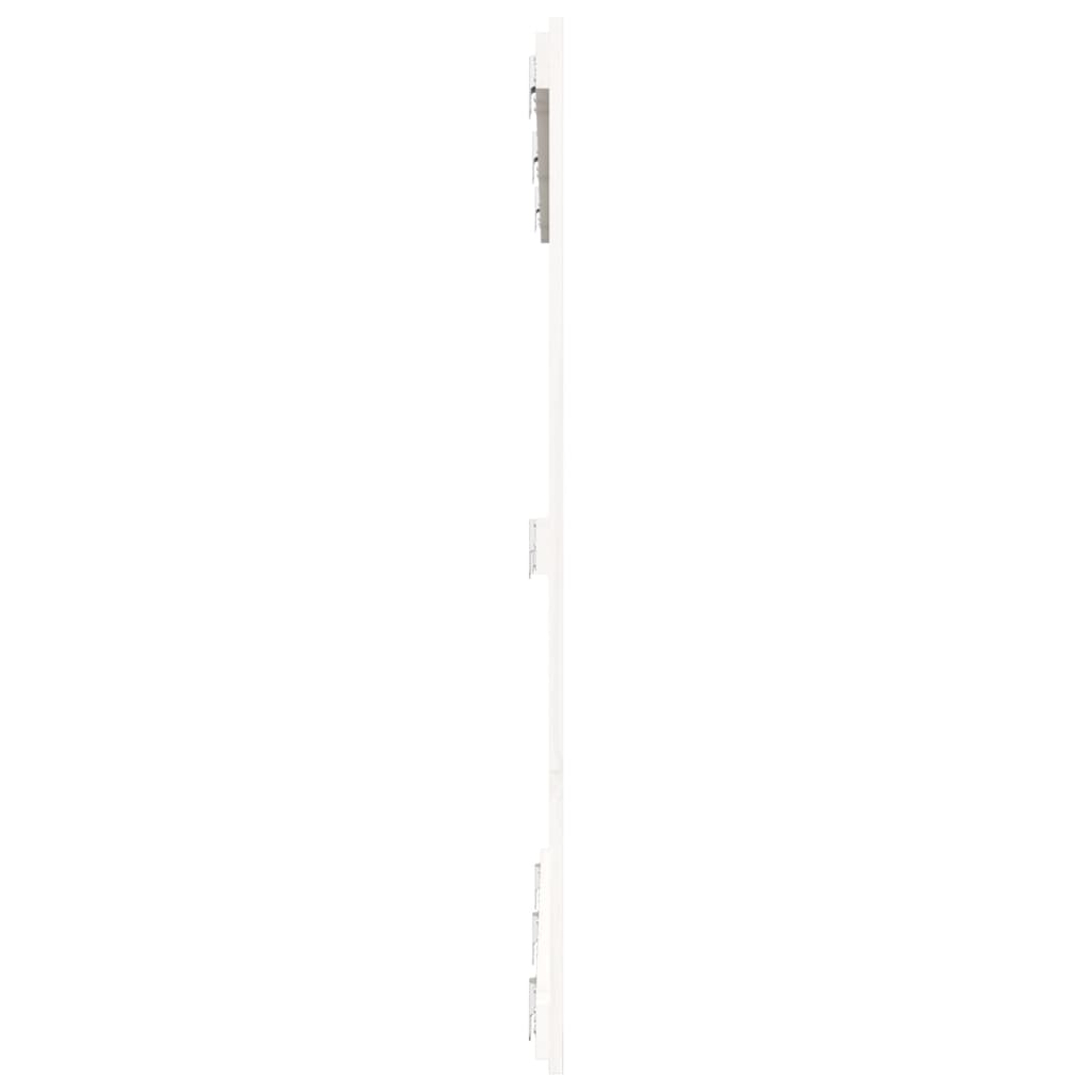 fehér tömör fenyőfa fali fejtámla 146,5x3x110 cm