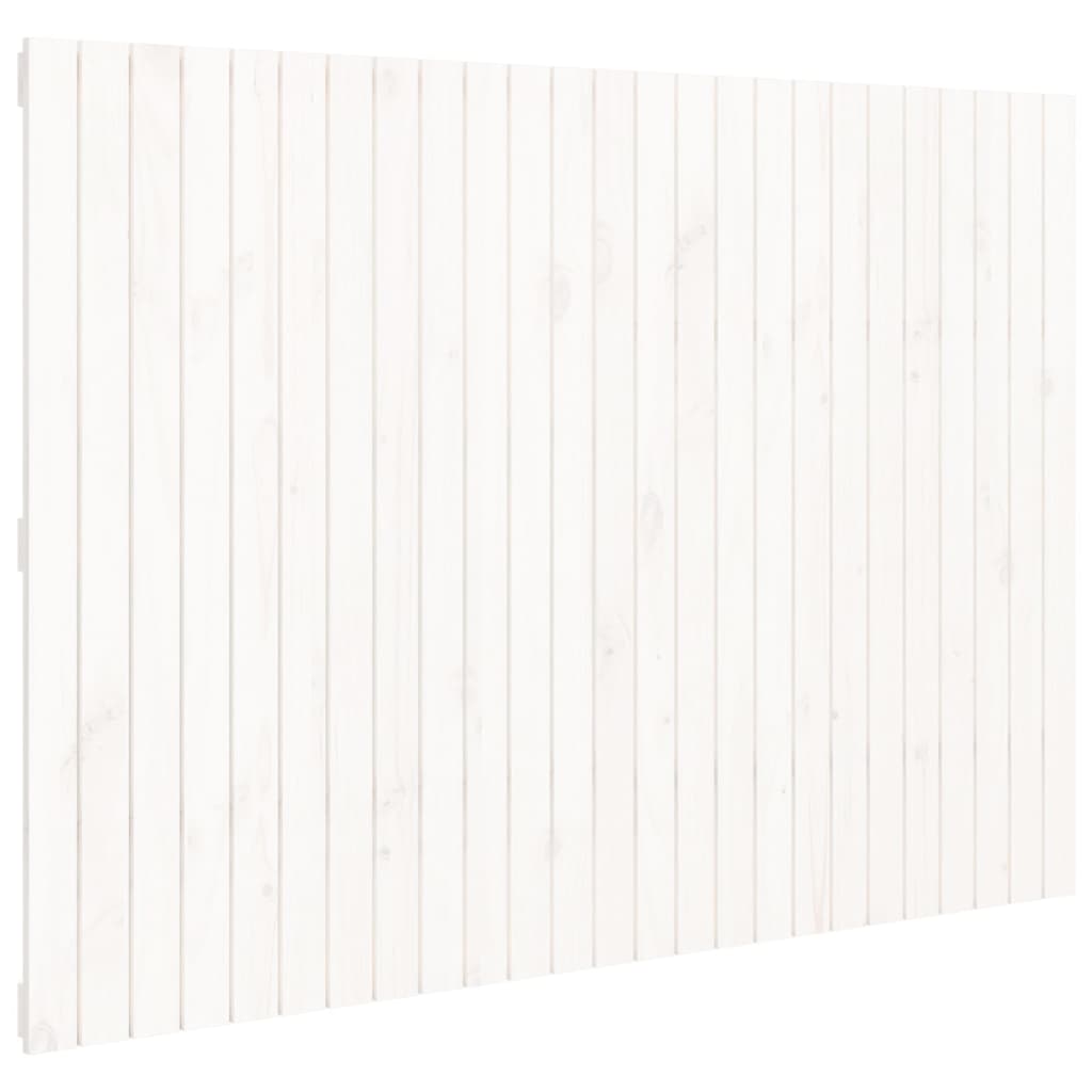 fehér tömör fenyőfa fali fejtámla 159,5x3x110 cm