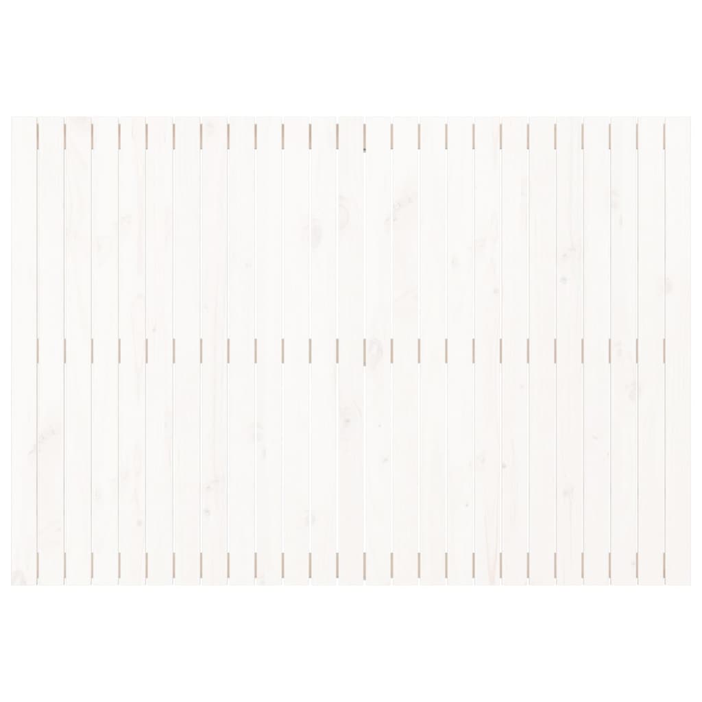 fehér tömör fenyőfa fali fejtámla 159,5x3x110 cm