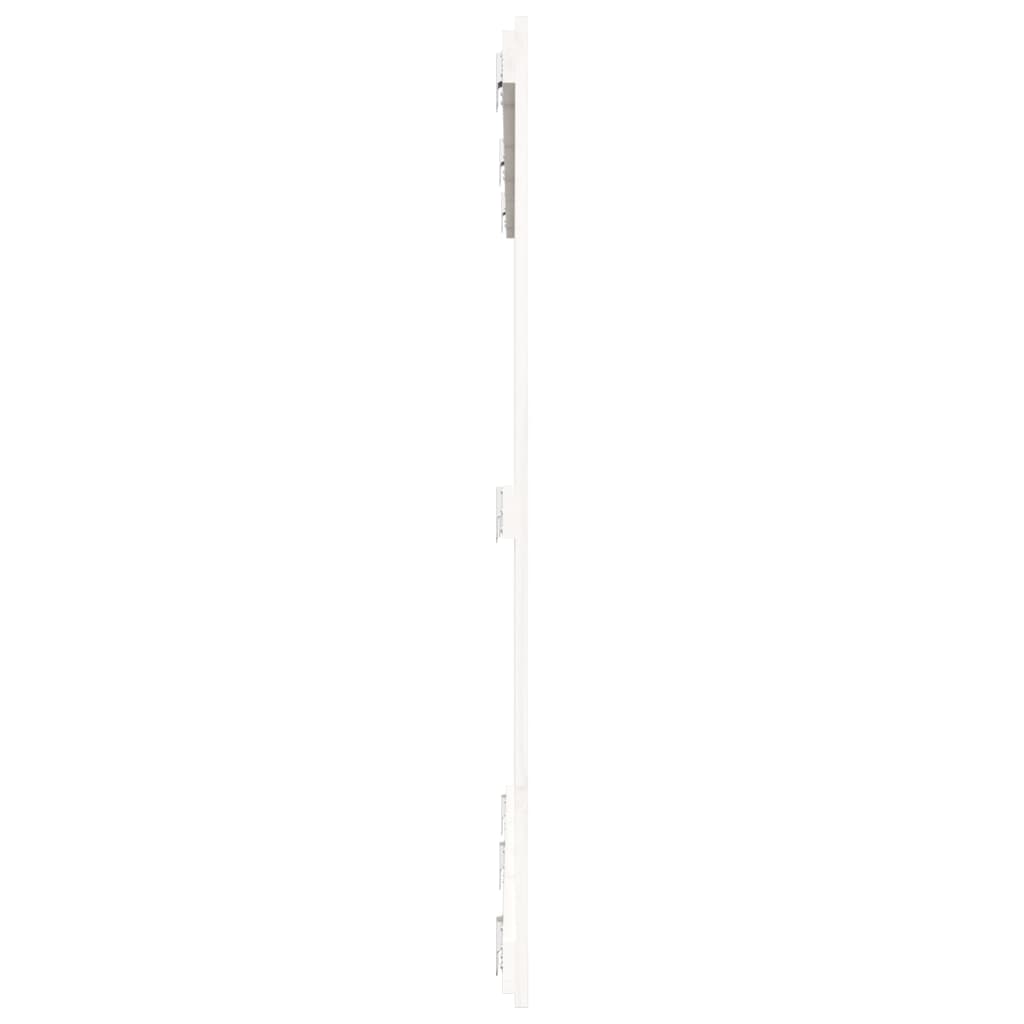 fehér tömör fenyőfa fali fejtámla 159,5x3x110 cm