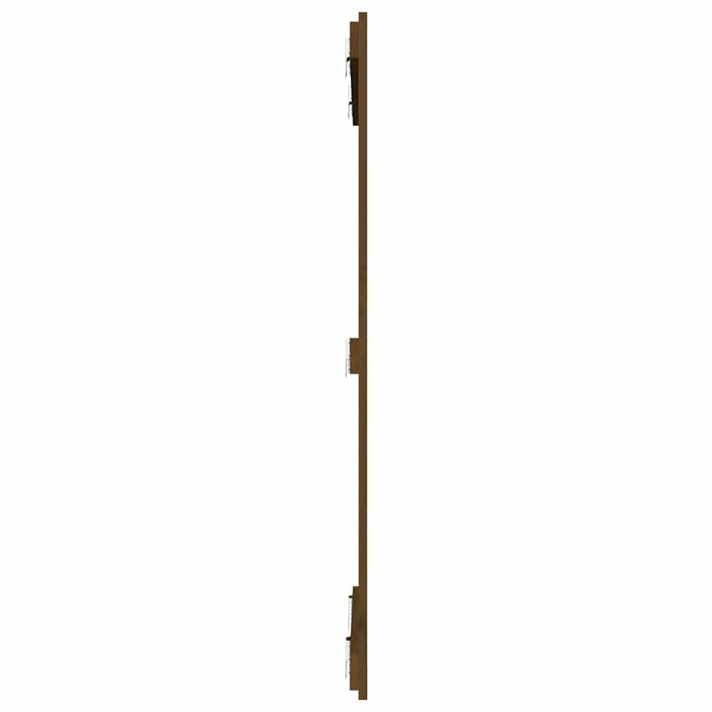 mézbarna tömör fenyőfa fali fejtámla 82,5 x 3 x 110 cm