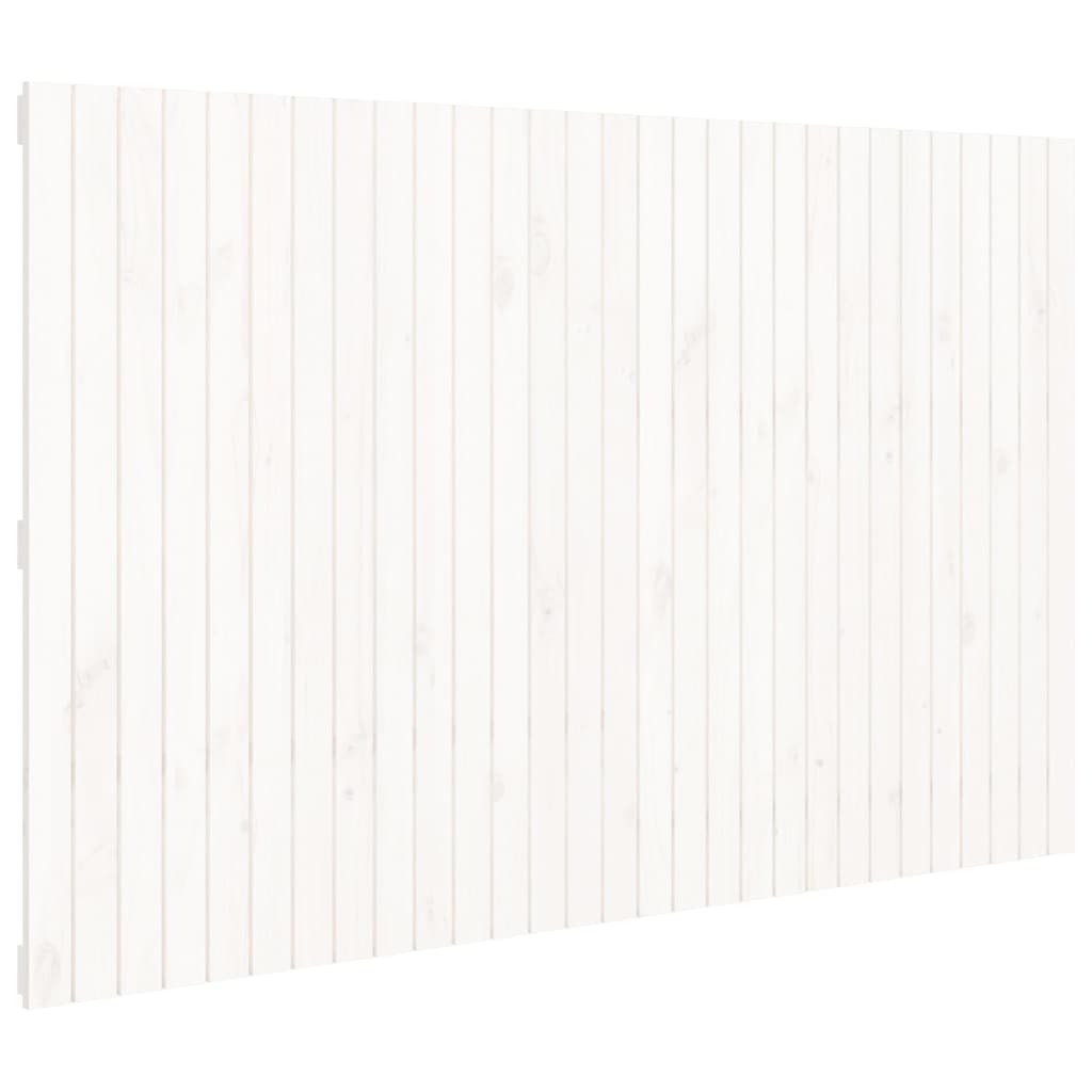 fehér tömör fenyőfa fali fejtámla 185 x 3 x 110 cm