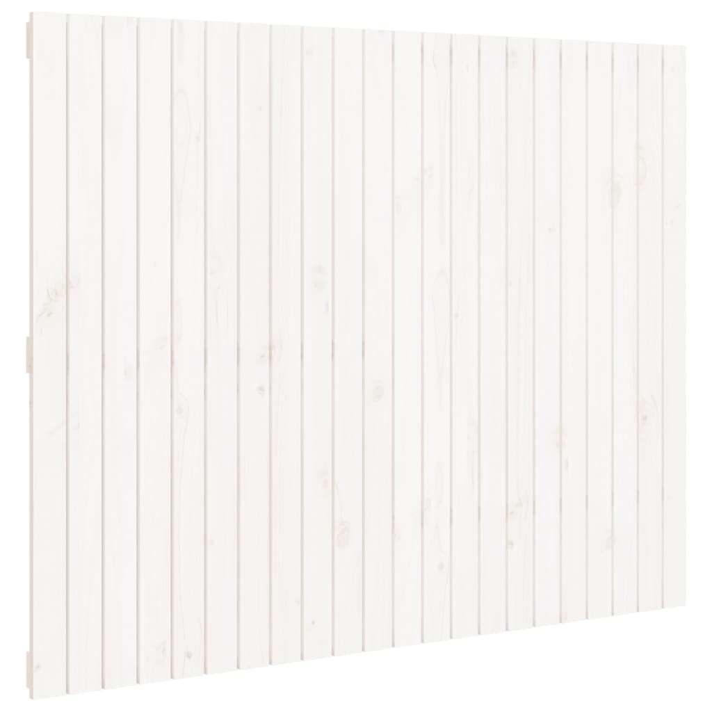 fehér tömör fenyőfa fali fejtámla 140 x 3 x 110 cm