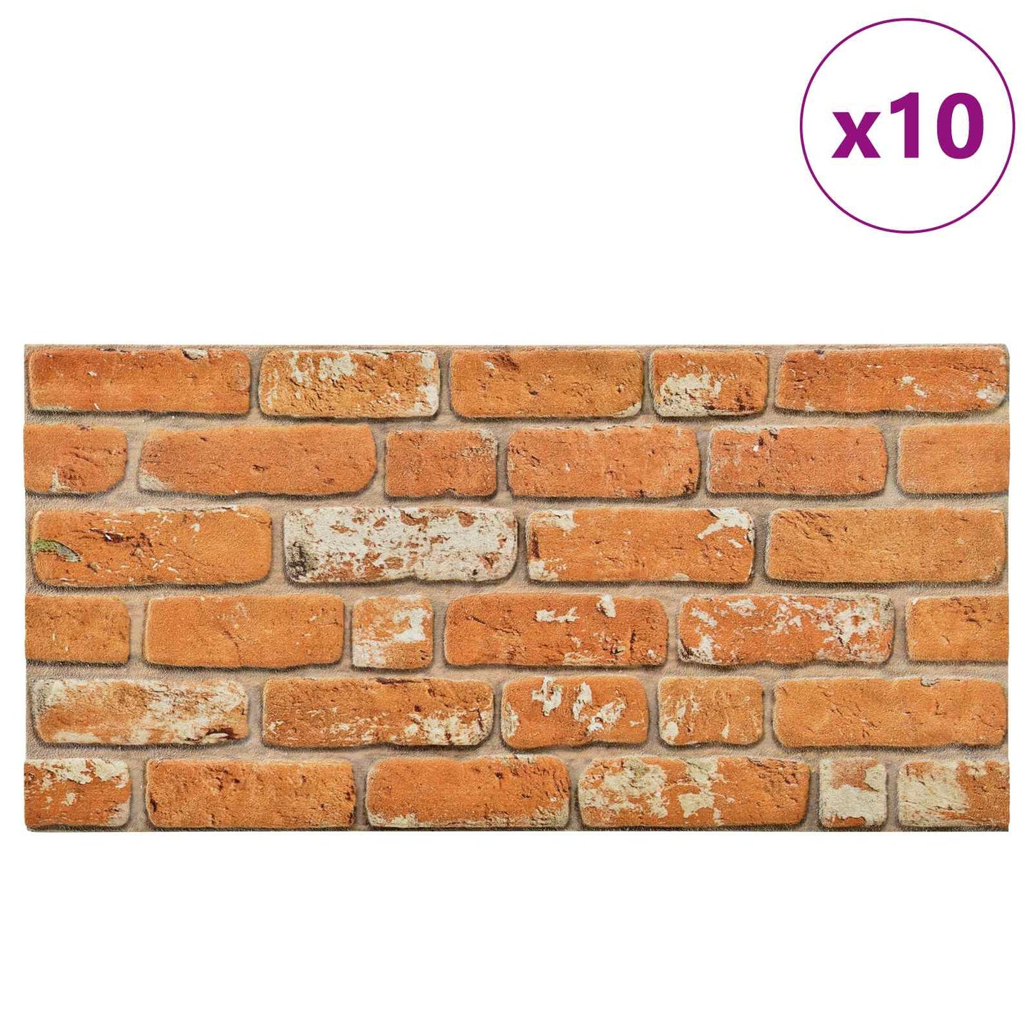 Fali panelek 10 pcs Tégla 100 x 50 cm EPS Hab