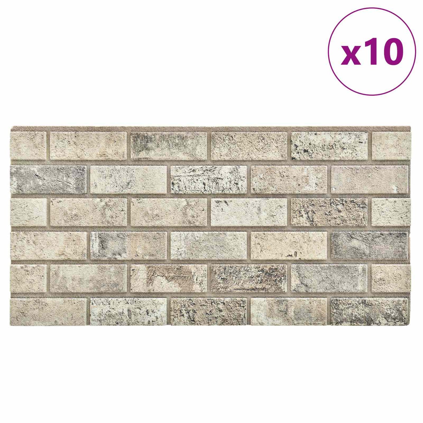 Fali panelek 10 pcs Homokszín 100 x 50 cm EPS Hab