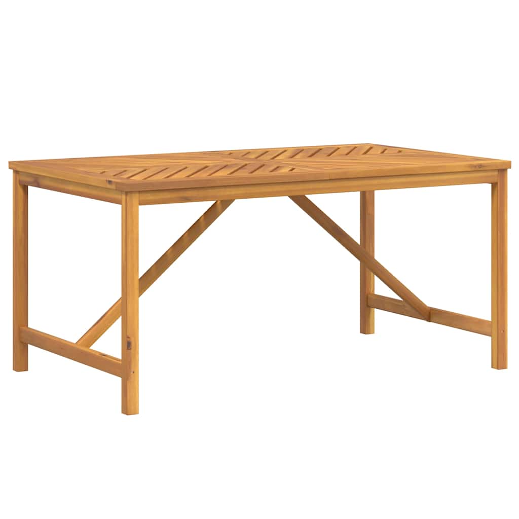 tömör akácfa kerti étkezőasztal 150 x 90 x 74 cm