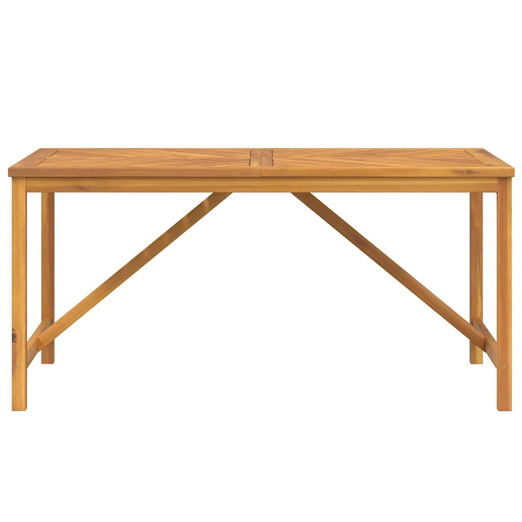 tömör akácfa kerti étkezőasztal 150 x 90 x 74 cm