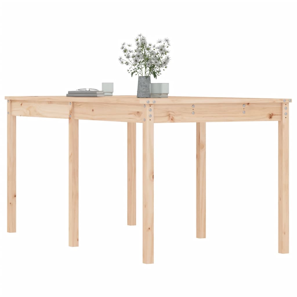 tömör fenyőfa kerti asztal 159,5 x 82,5 x 76 cm