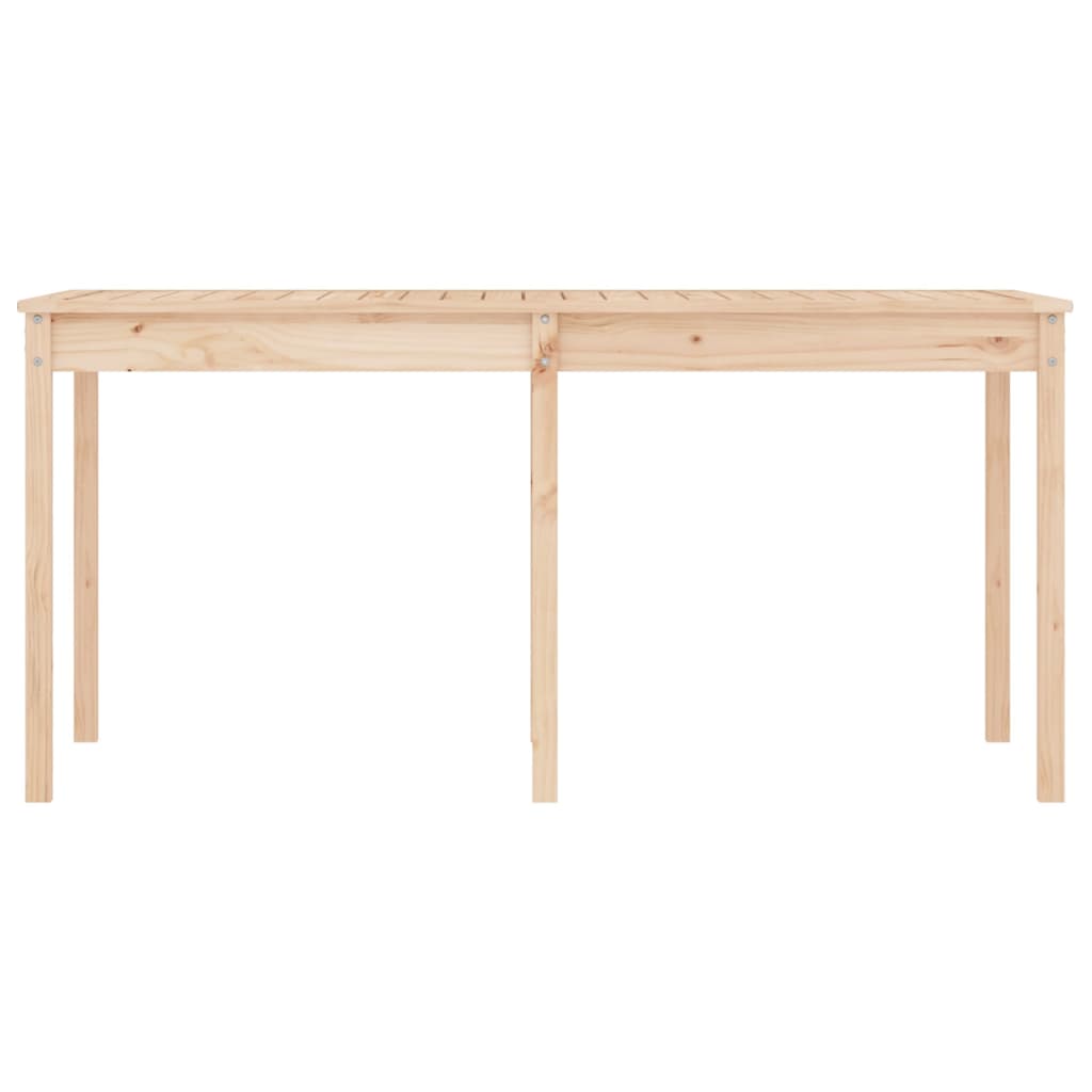 tömör fenyőfa kerti asztal 159,5 x 82,5 x 76 cm
