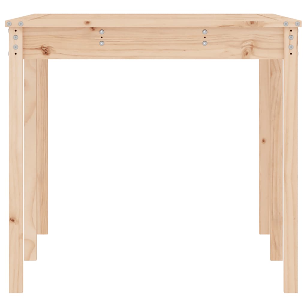 tömör fenyőfa kerti asztal 159,5 x 82,5 x 76 cm