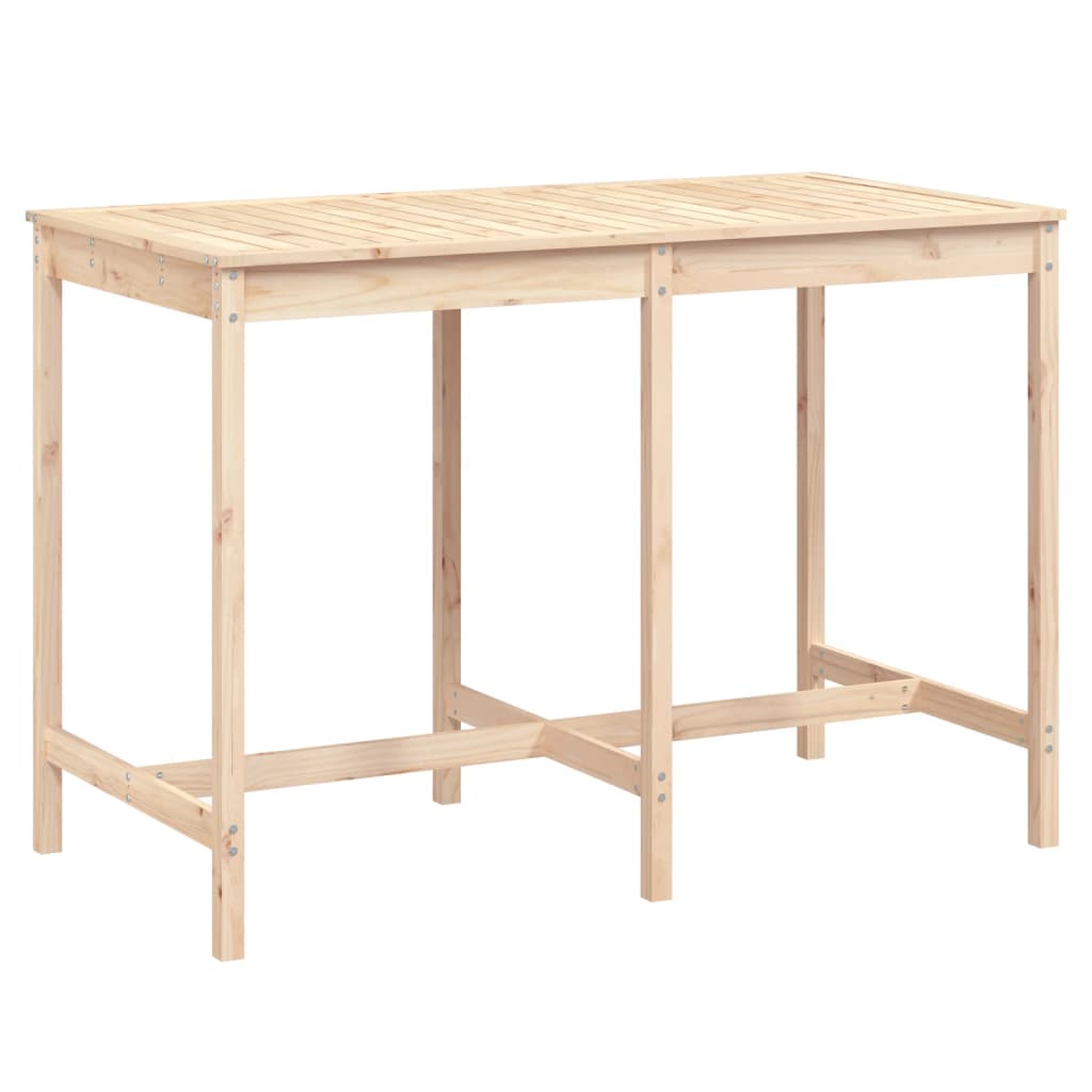 tömör fenyőfa kerti asztal 159,5 x 82,5 x 110 cm