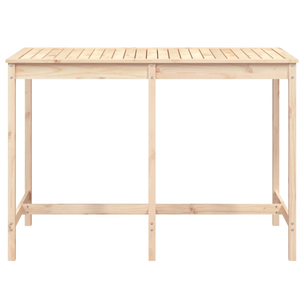 tömör fenyőfa kerti asztal 159,5 x 82,5 x 110 cm