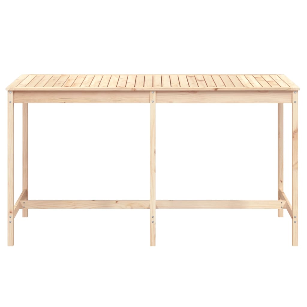 tömör fenyőfa kerti asztal 203,5x90x110 cm