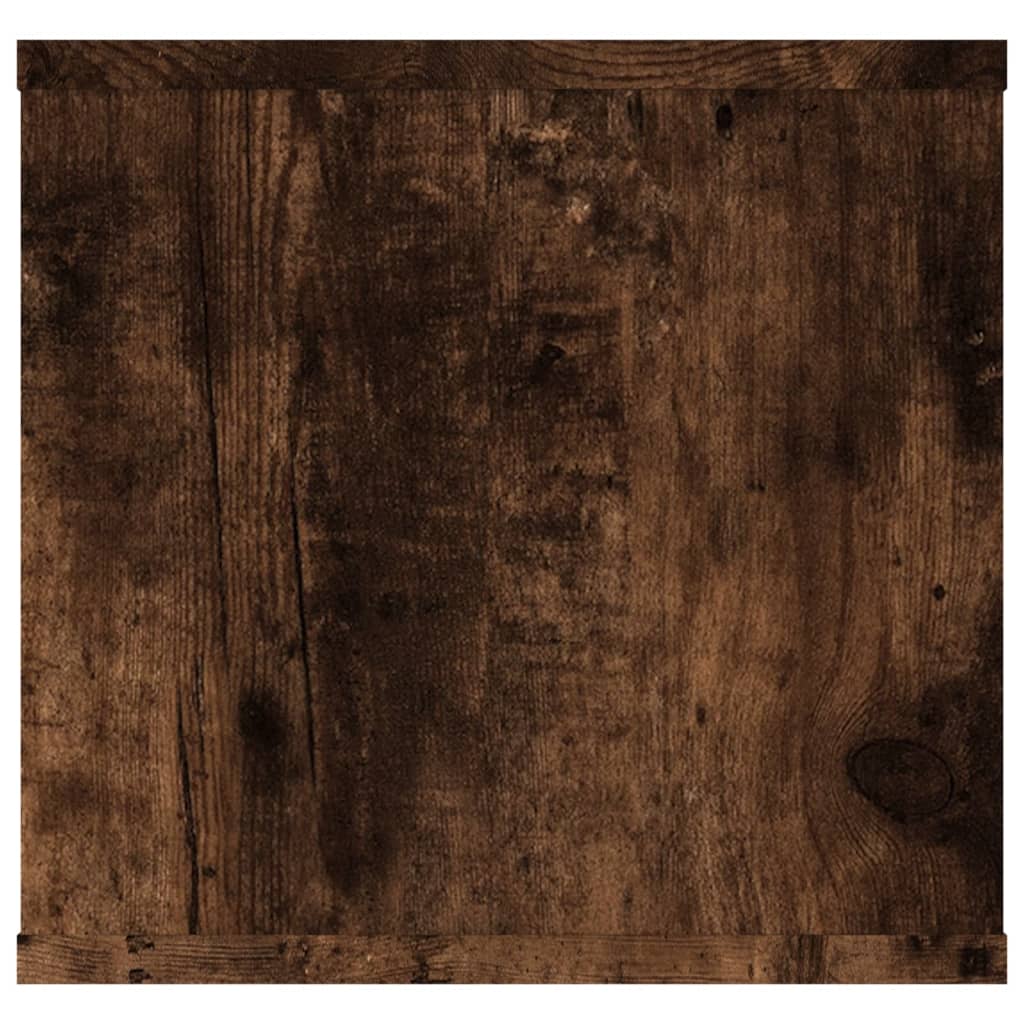 füstös tölgy színű szerelt fa fali polc 102x30x29 cm