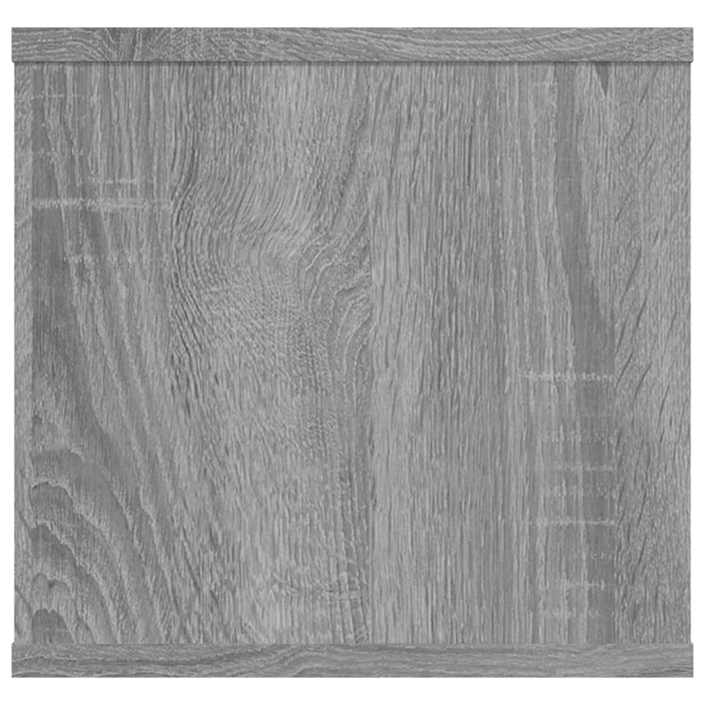 szürke sonoma színű szerelt fa fali polc 102 x 30 x 29 cm