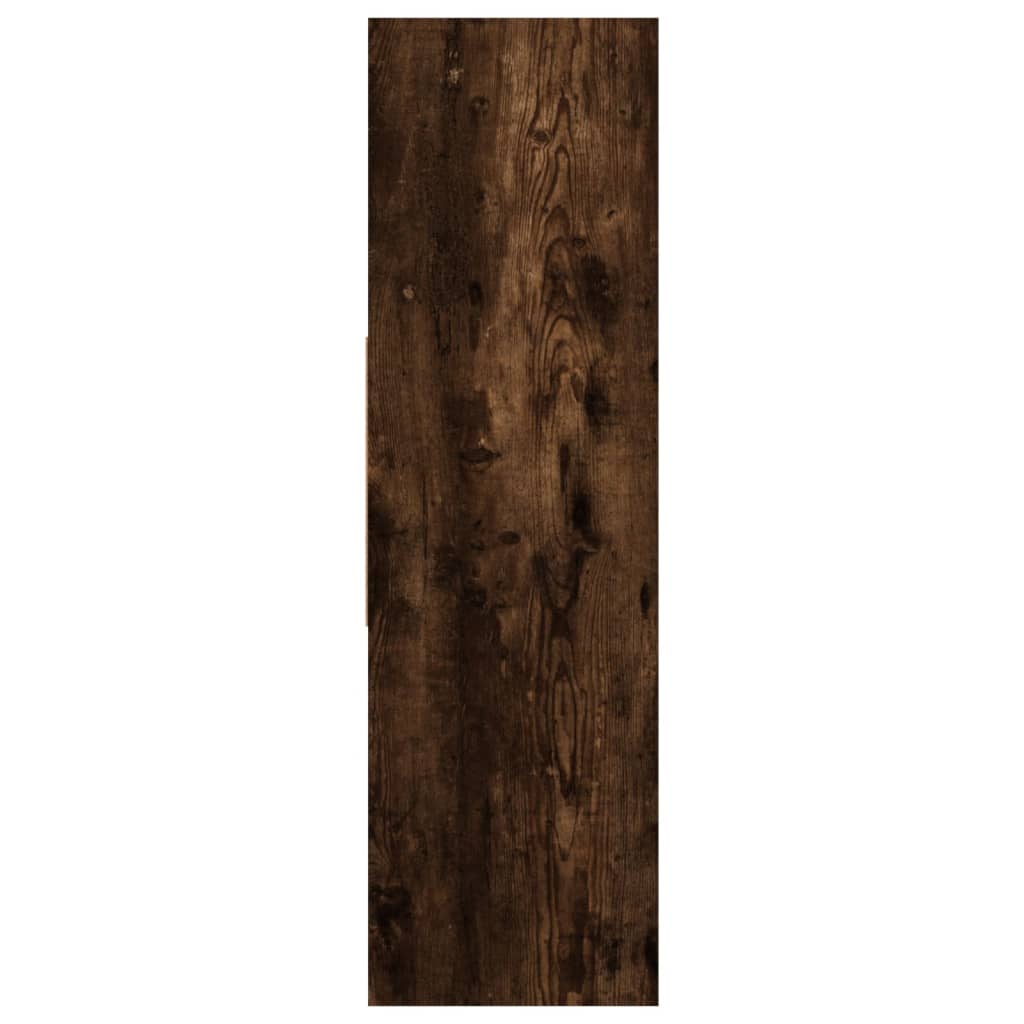 füstös tölgy színű szerelt fa könyvszekrény 97,5x29,5x100 cm
