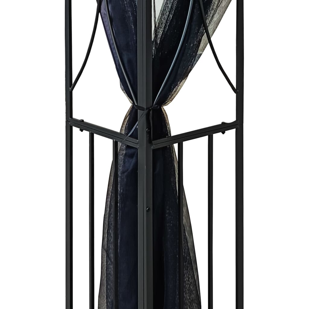 antracit acél pavilon oldalfalakkal 300 x 300 x 270 cm