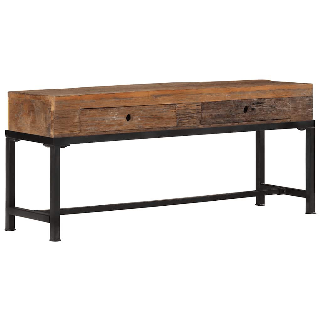 tömör újrahasznosított fa TV-szekrény 110 x 30 x 46 cm