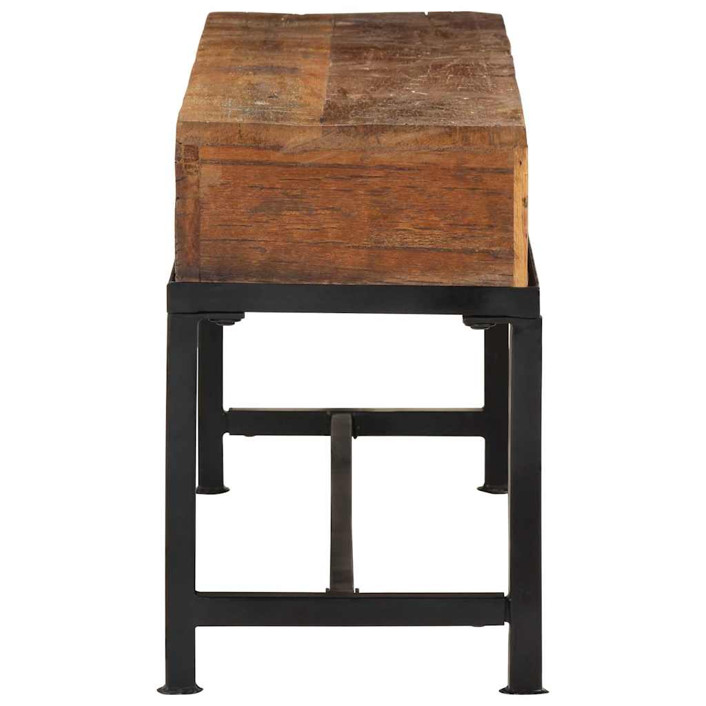 tömör újrahasznosított fa TV-szekrény 110 x 30 x 46 cm