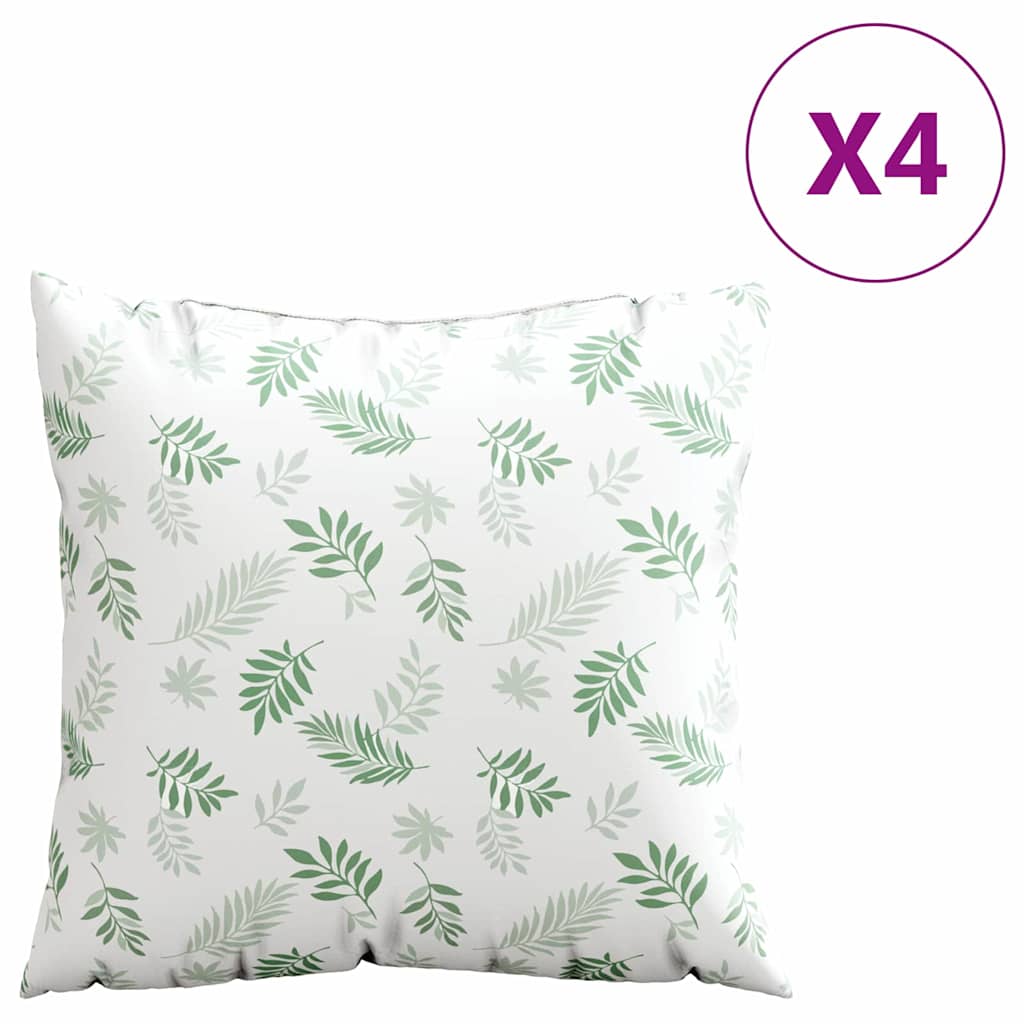 Szórt Párnák 4 pcs Levél mintázat 40 x 40 cm Poliészter szövet
