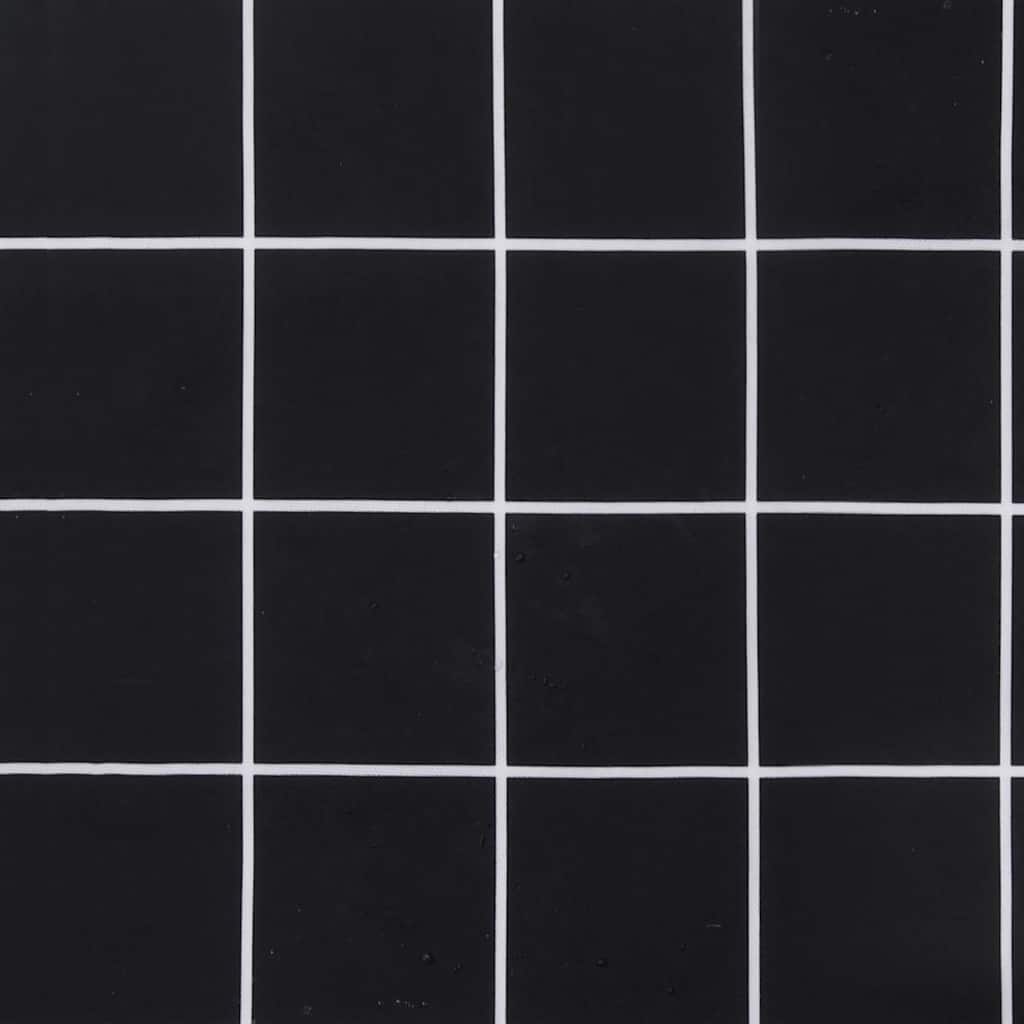 Szórt Párnák 4 pcs Fekete Kockás 50 x 50 cm Poliészter szövet