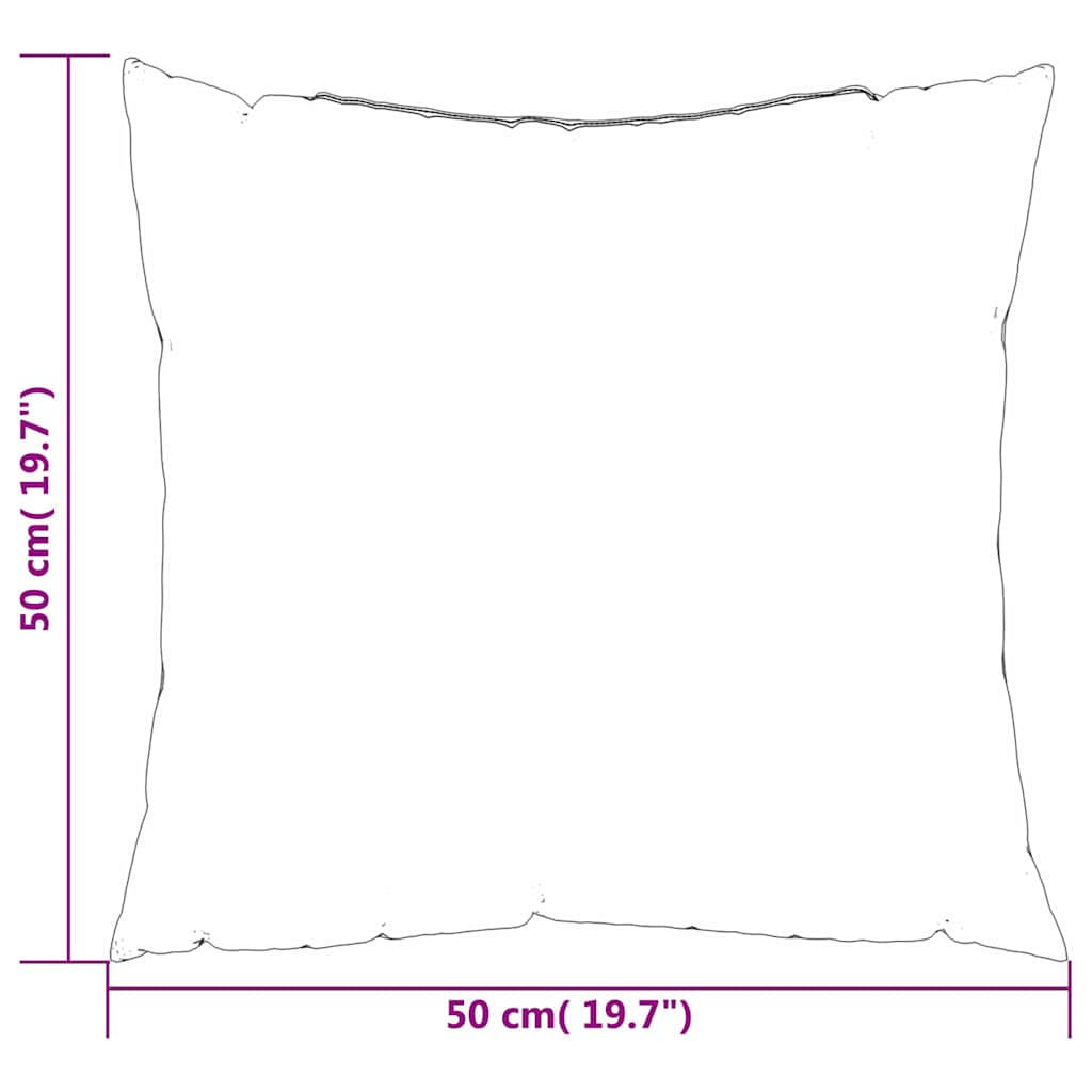 Szórt Párnák 4 pcs Fekete Kockás 50 x 50 cm Poliészter szövet