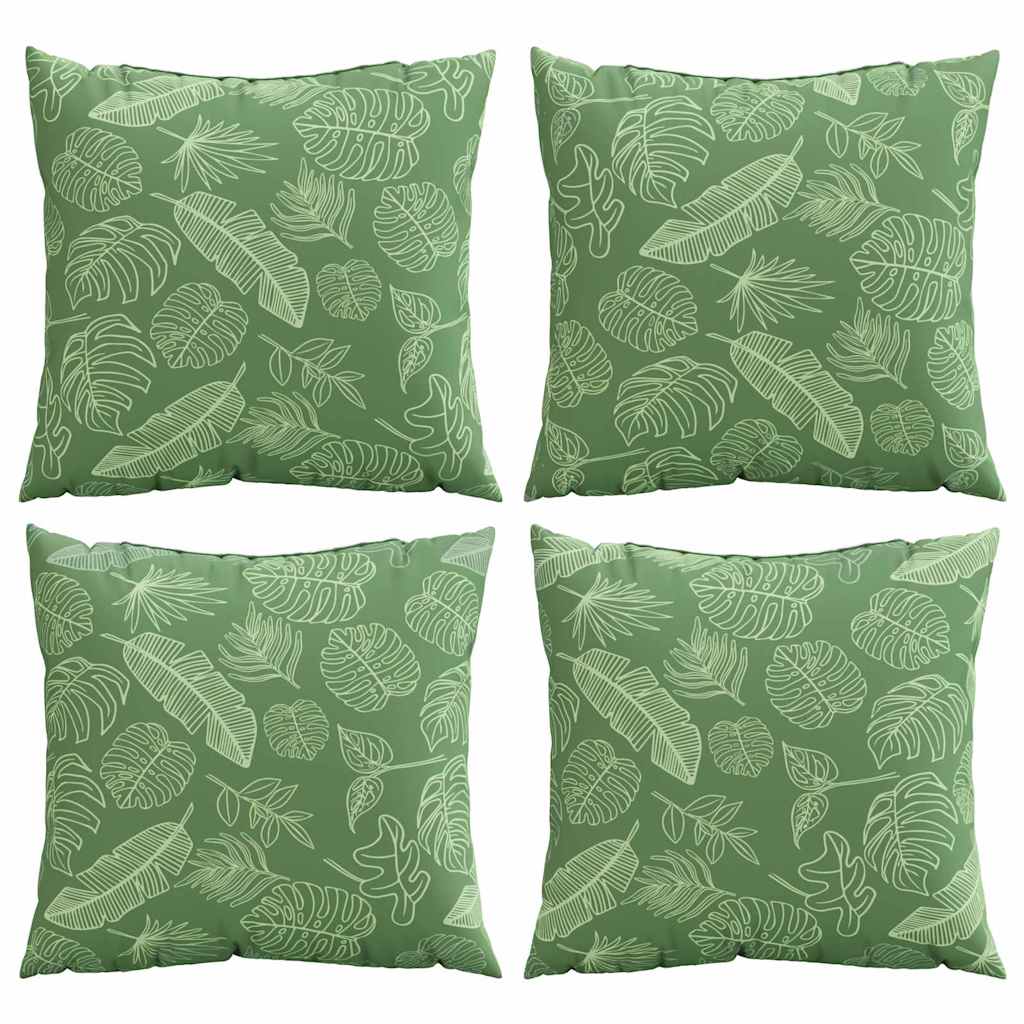 Szórt Párnák 4 pcs Levél mintázat 60 x 60 cm Poliészter szövet