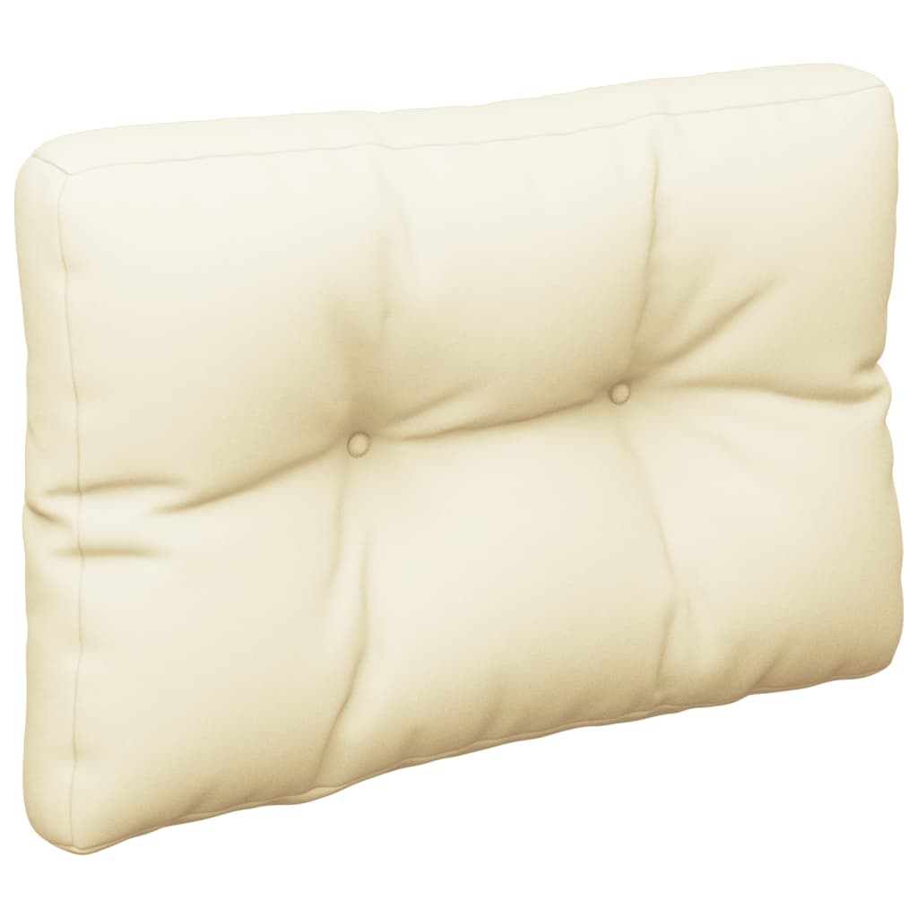 krémszínű szövet raklappárna 60 x 40 x 12 cm