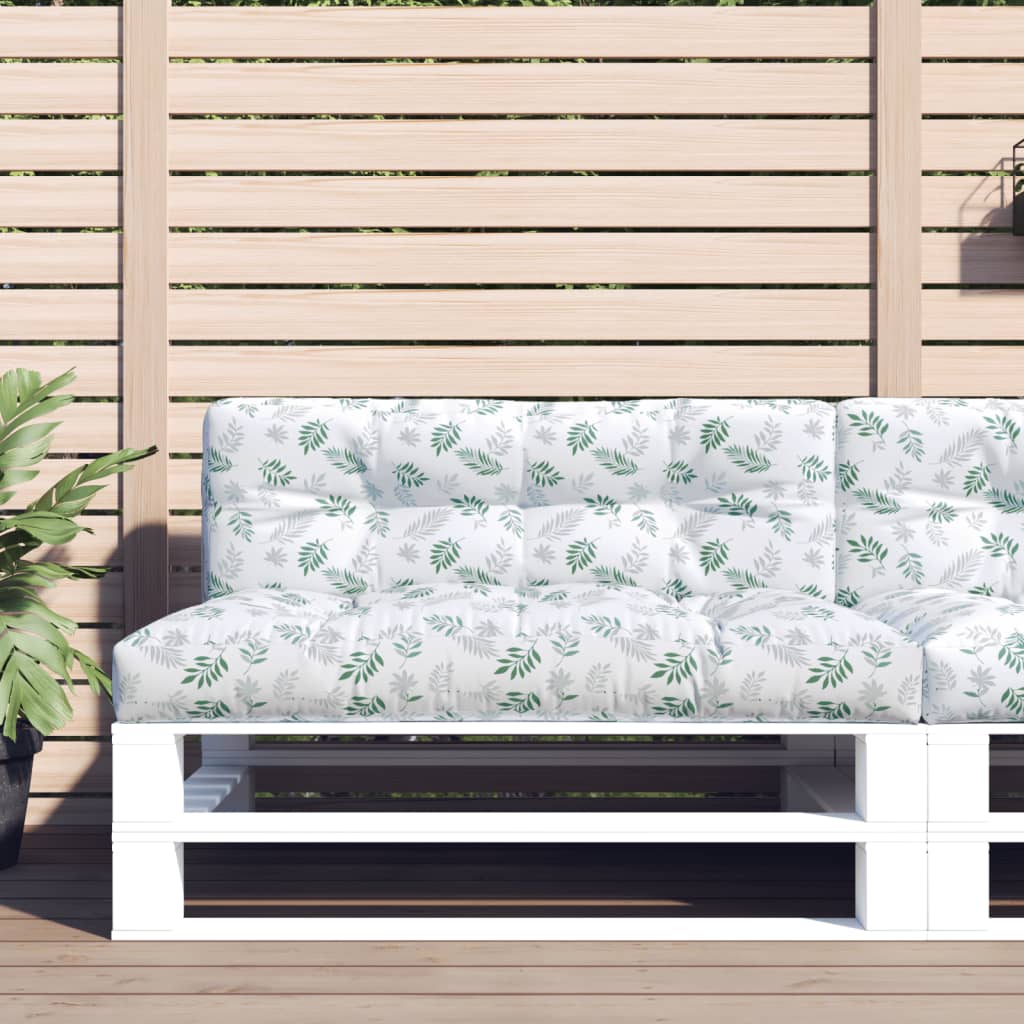 levélmintás szövet raklappárna 120 x 40 x 12 cm
