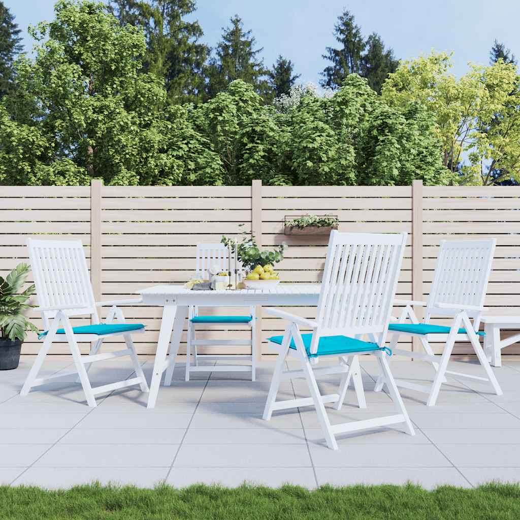 4 db türkiz szövet székpárna 50x50x4 cm