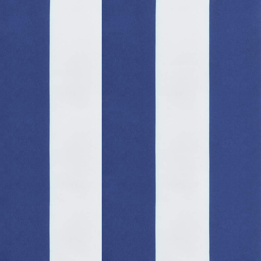kék/fehér csíkos oxford-szövet kerti padpárna 100x50x3 cm