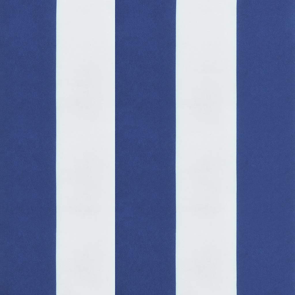 kék/fehér csíkos oxford-szövet kerti padpárna 120x50x3 cm