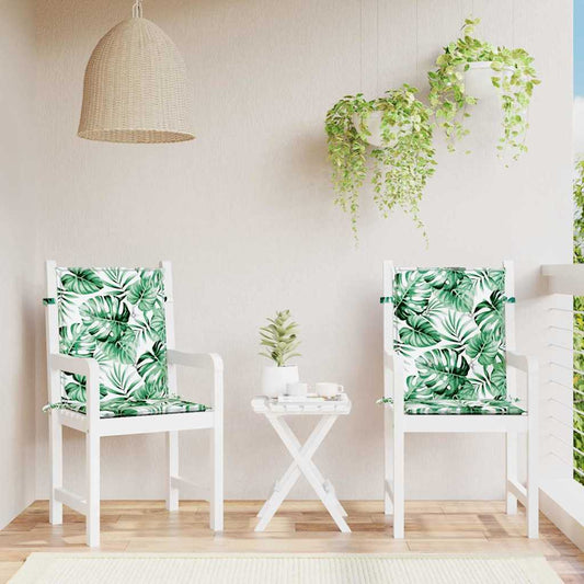 Hátpárnák 2 pcs Levél mintázat 100 x 50 x 3 cm Oxford Szövet