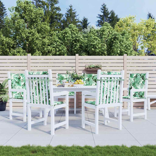 Hátpárnák 6 pcs Levél mintázat 100 x 50 x 3 cm Oxford Szövet
