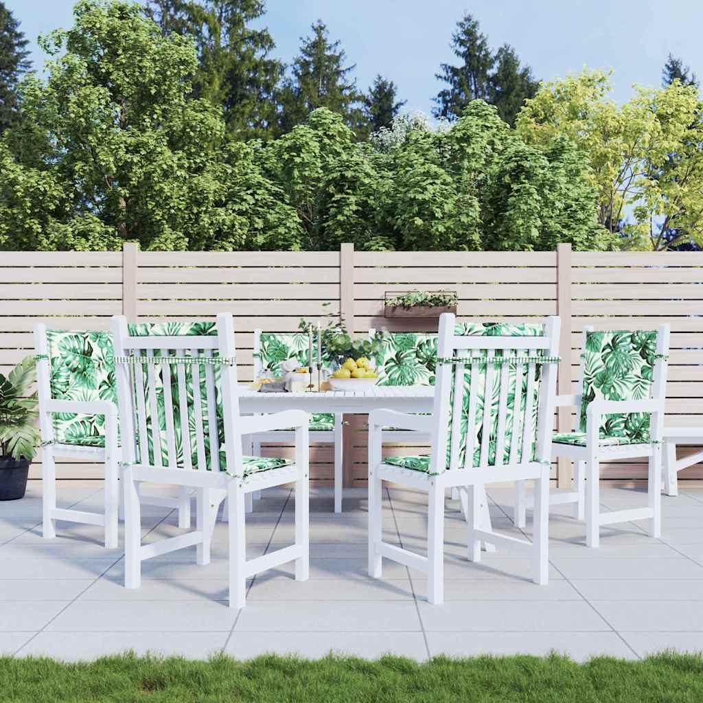 Hátpárnák 6 db Levél mintázat 100 x 50 x 3 cm Oxford Szövet