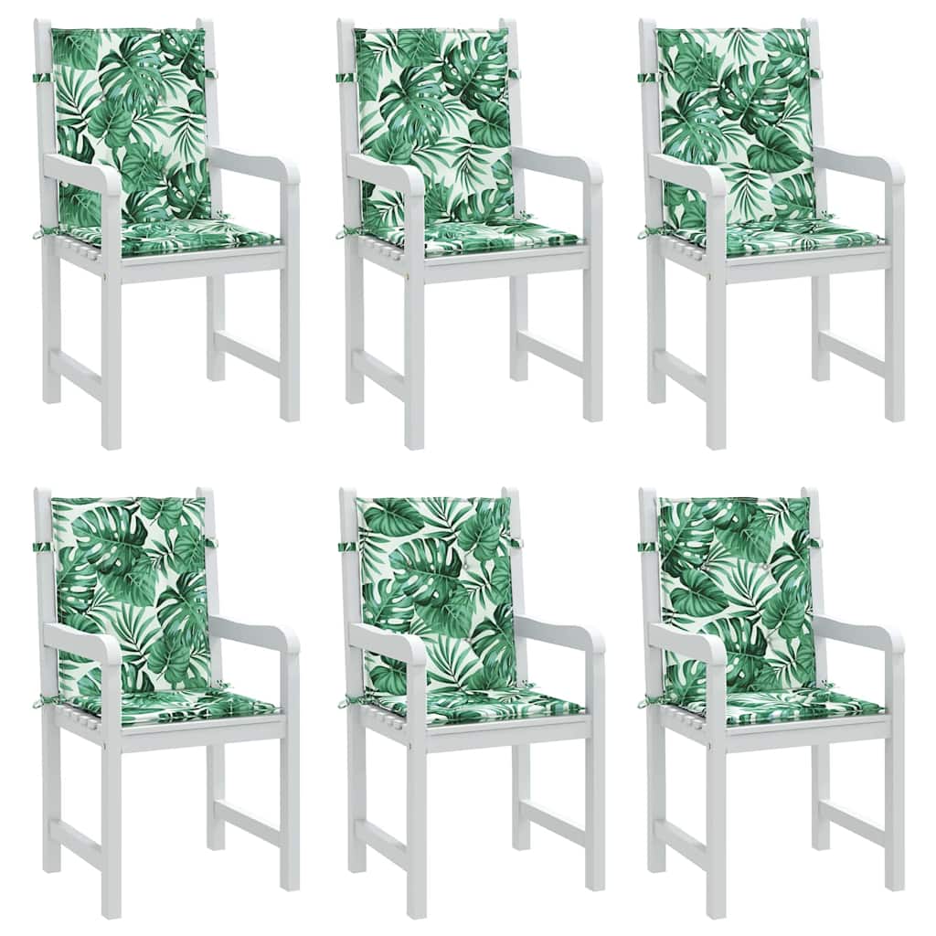 Hátpárnák 6 db Levél mintázat 100 x 50 x 3 cm Oxford Szövet