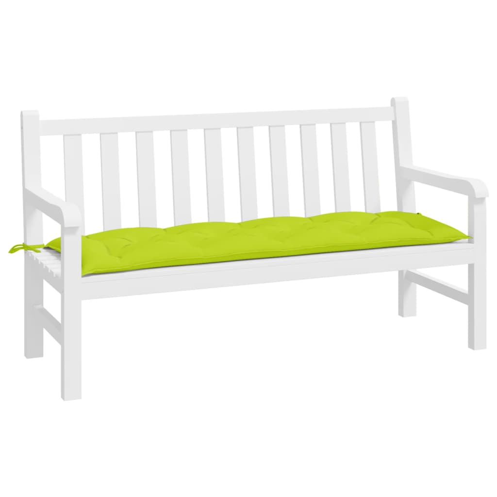 élénkzöld oxford szövet kerti padpárna 150 x 50 x 7 cm