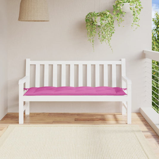 rózsaszín oxford szövet kerti padpárna 150 x 50 x 7 cm