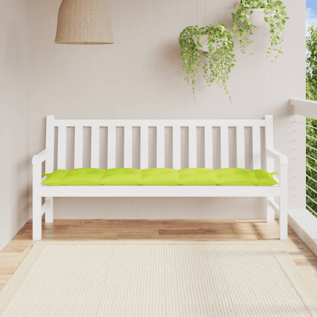 élénkzöld oxford szövet kerti padpárna 180 x 50 x 7 cm