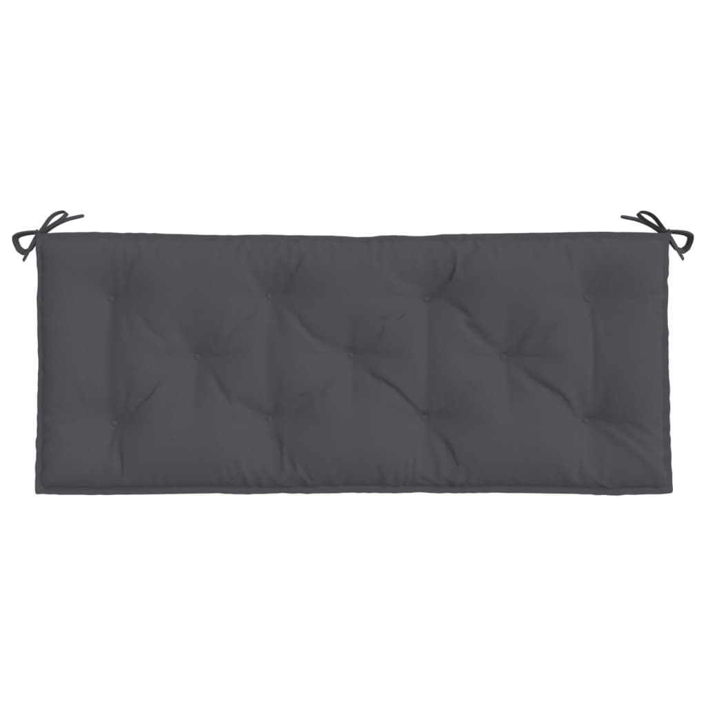 2 db antracit oxford szövet kerti padpárna 120 x 50 x 7 cm