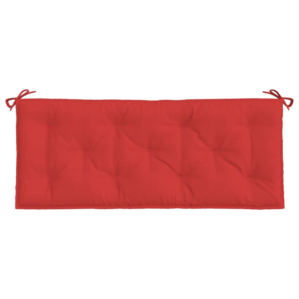 2 db piros oxford szövet kerti padpárna 120 x 50 x 7 cm