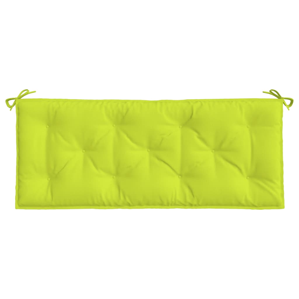 2 db élénkzöld oxford szövet kerti padpárna 120 x 50 x 7 cm