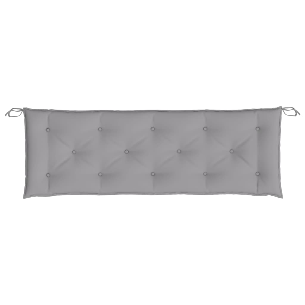 2 db szürke oxford szövet kerti padpárna 150 x 50 x 7 cm