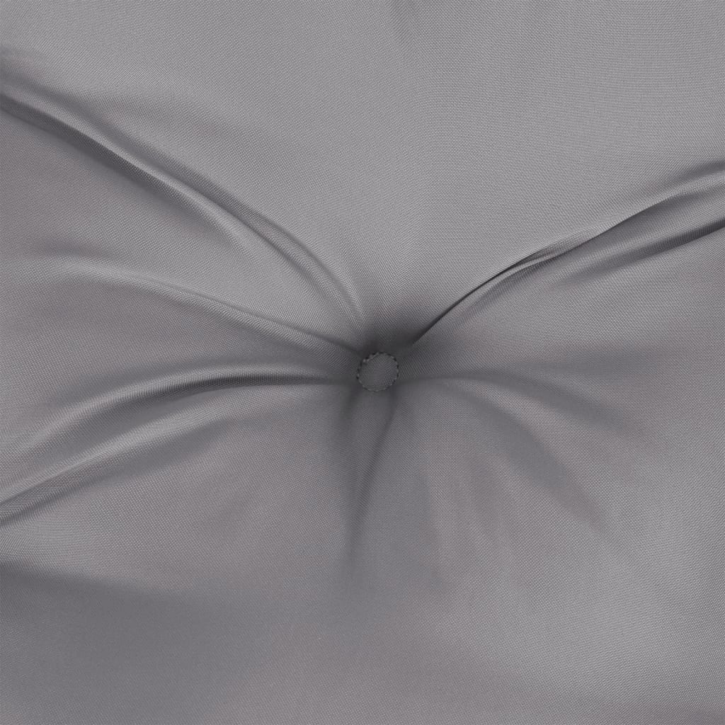 2 db szürke oxford szövet kerti padpárna 150 x 50 x 7 cm