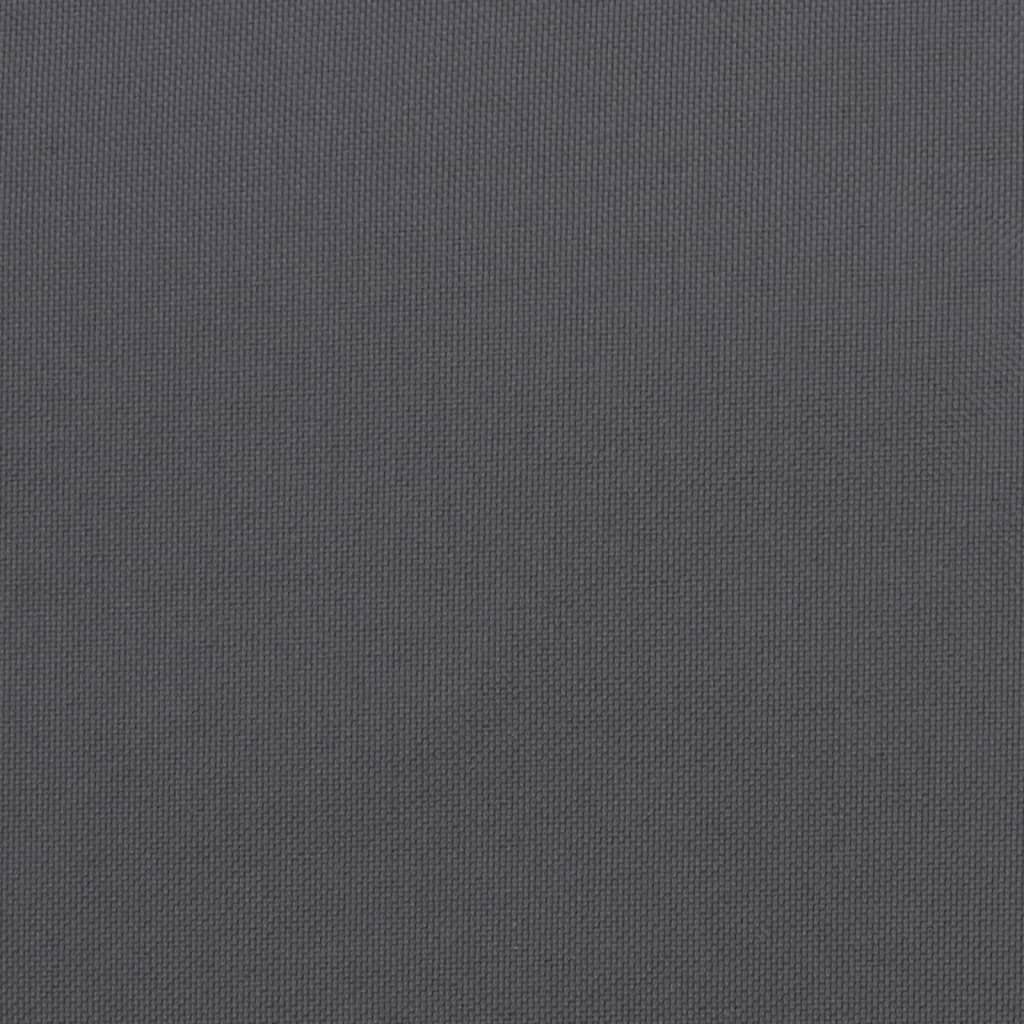 2 db antracit oxford szövet kerti padpárna 200 x 50 x 7 cm